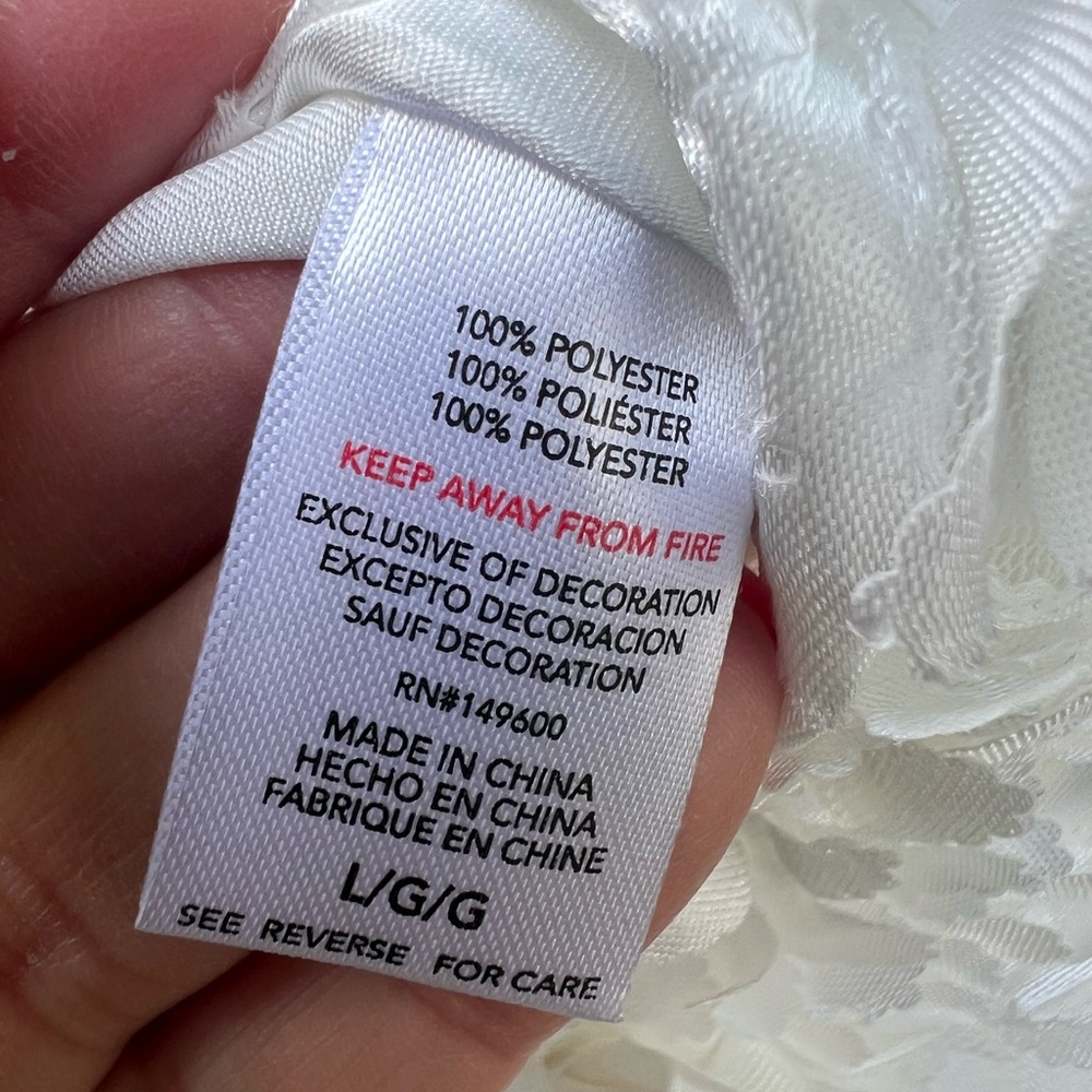 FLORES Ivory Babydoll Nightgown with underwear Women’s Large NWT NEW - Picture 8 of 10